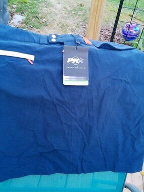 PBX VINTAGE SKIRT SIZE 4 NAVY WITH ORANGE ACCENT